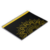 サンシャインインスピレーション – Golden Mandala Notebook ノートブック (左側)