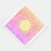 サンシャインウォーターカラーベビーシャワー背景カスタム (コーナー)