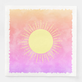 サンシャインウォーターカラーベビーシャワー背景カスタム