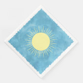 サンシャインウォーターカラーベビーシャワー背景カスタム (コーナー)