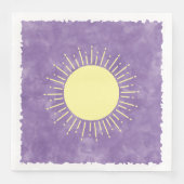 サンシャインウォーターカラーベビーシャワー背景カスタム (正面)