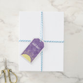 サンシャインウォーターカラーベビーシャワー背景カスタム ギフトタグ (より糸付き)