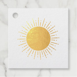 サンシャインウォーターカラーベビーシャワー背景カスタム フェイバータグ