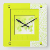 サンシャインウォールクロック スクエア壁時計 (正面)