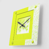 サンシャインウォールクロック スクエア壁時計 (傾斜)