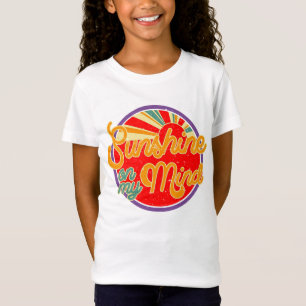 サンシャインオンマイマインド – おもしろいレトロ夏 Tシャツ