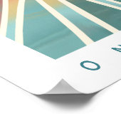 サンシャインオンレイスカラフル抽象芸術サンプリント ポスター (角)