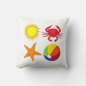 サンシャインカニビーチボールスターフィッシュサマーシーショア クッション (正面)