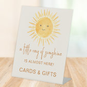 サンシャインカードとギフトベイビーシャワーの光線 台座サイン