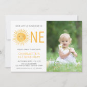 サンシャインガールの最初の誕生日パーティー 招待状 (正面)