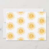 サンシャインガールの最初の誕生日パーティー 招待状 (裏面)