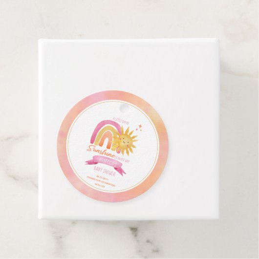 サンシャインガールベイビーシャワー フェイバータグ (インサイチュ)