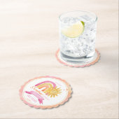 サンシャインガールベイビーシャワー ペーパーコースター (インサイチュ)
