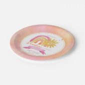 サンシャインガールベイビーシャワー ペーパープレート (アングル)