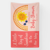 サンシャインガールベイビーシャワー 横断幕 (縦)