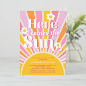 サンシャインガール ベイビーシャワー ここに太陽がやってくる 招待状 (スタンド正面)