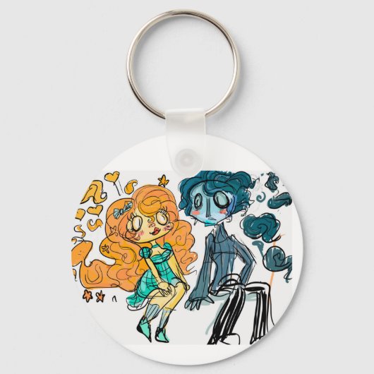 サンシャインガール&レインボーイ キーホルダー (正面)