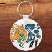 サンシャインガール&レインボーイ キーホルダー (正面)