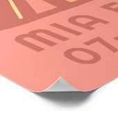 サンシャインキュートサンカスタムベビーNAME誕生日アート ポスター (角)