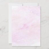 サンシャインクラウドピンクガールファースト誕生日 招待状 (裏面)