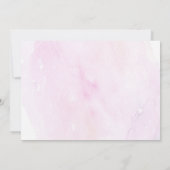 サンシャインクラウドピンク誕生日サンシャインクラウドサンキュー 招待状 (裏面)