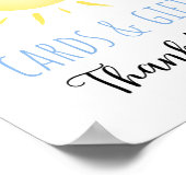 サンシャインクラウドブルーボーイカード&ギフトサイン ポスター (角)