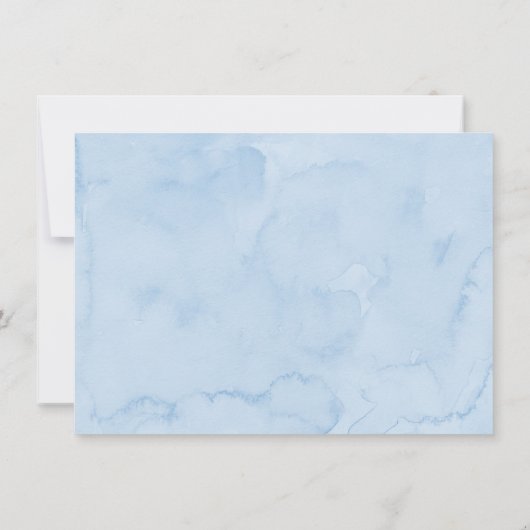 サンシャインクラウドブルー誕生日サンシャインクラウドサンキュー サンキューカード (裏面)