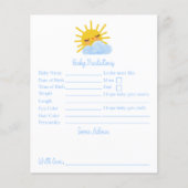 サンシャインクラウドベビーシャワー予測とアドバイス (正面)