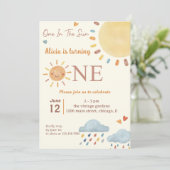 サンシャインクラウドワンIn The Sun 1st Birthday 招待状 (スタンド正面)