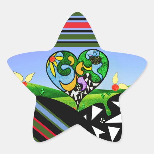 サンシャインクリエイティブ！スターステッカー 星シール (正面)