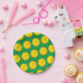 サンシャイングリーンハッピーバースデー紙プレート ペーパープレート (パーティー)