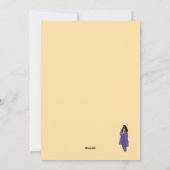 サンシャイングローリー – 手作りユニークブラックアート シーズンカード (裏面)