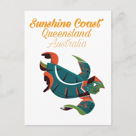 サンシャインコーストクイーンズランドAustralia Travel poster ポストカード (正面)