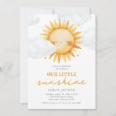 サンシャインサマー子供の誕生日パーティー 招待状 (正面)