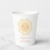 サンシャインサンガールバースデーパーティー 紙コップ (裏面)