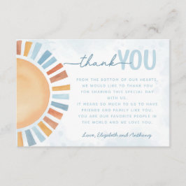 サンシャインサンキューカードレター エンクロージャーカード