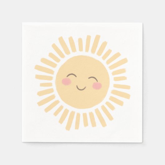 サンシャインサンバースデーパーティー スタンダードカクテルナプキン (正面)