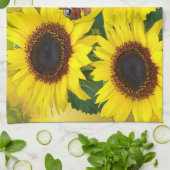 サンシャインサンフラワー キッチンタオル (折り畳み)