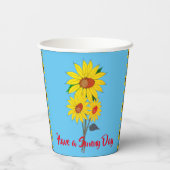 サンシャインサンフラワー 紙コップ (裏面)