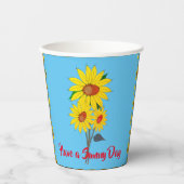 サンシャインサンフラワー 紙コップ (正面)