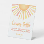 サンシャインサンベビーシャワーおむつラッフル 台座サイン (正面)