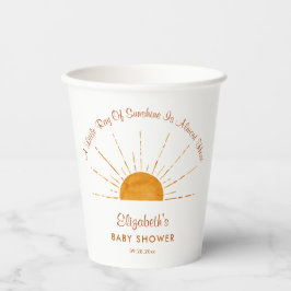サンシャインサンベビーシャワーの小さな光線 紙コップ