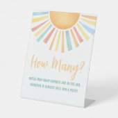 サンシャインサンベビーシャワーの数 台座サイン (正面)