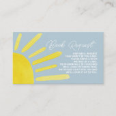 サンシャインサンベビーシャワー予約リクエスト エンクロージャーカード (正面)