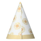 サンシャインサンボホファースト誕生日イエローボヘミアン パーティーハット (裏面)