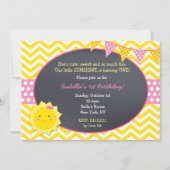 サンシャインシャルボードバースデーパーティ招待状 招待状 (正面)