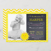 サンシャインシャルボードバースデーパーティ招待状 招待状 (正面/裏面)