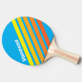 サンシャインシー斜めストライプネーム入り 卓球ラケット (横)