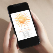 サンシャインジェンダーニュートラル赤ちゃんシャワー 招待状