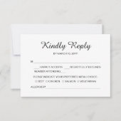 サンシャインジョイウェディング 出欠お知らせカード 招待状 (正面)